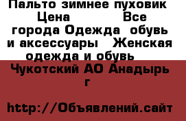 Пальто зимнее пуховик › Цена ­ 2 500 - Все города Одежда, обувь и аксессуары » Женская одежда и обувь   . Чукотский АО,Анадырь г.